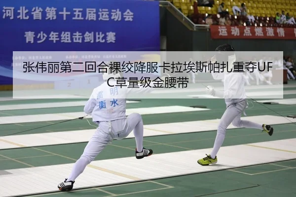 张伟丽第二回合裸绞降服卡拉埃斯帕扎重夺UFC草量级金腰带